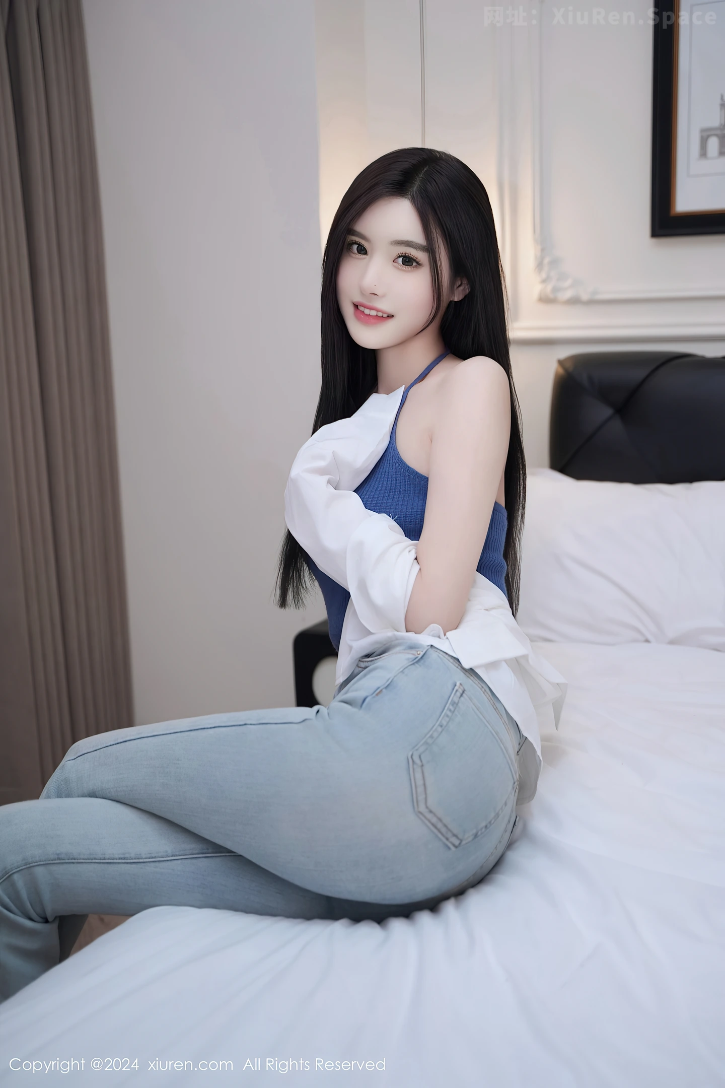 图片[5]-[XiuRen秀人网]VOL.8186 模特晚苏susu性感白衬衣配牛仔裤露蓝色内衣秀完美身材诱惑写真67P-秀人网官方网站